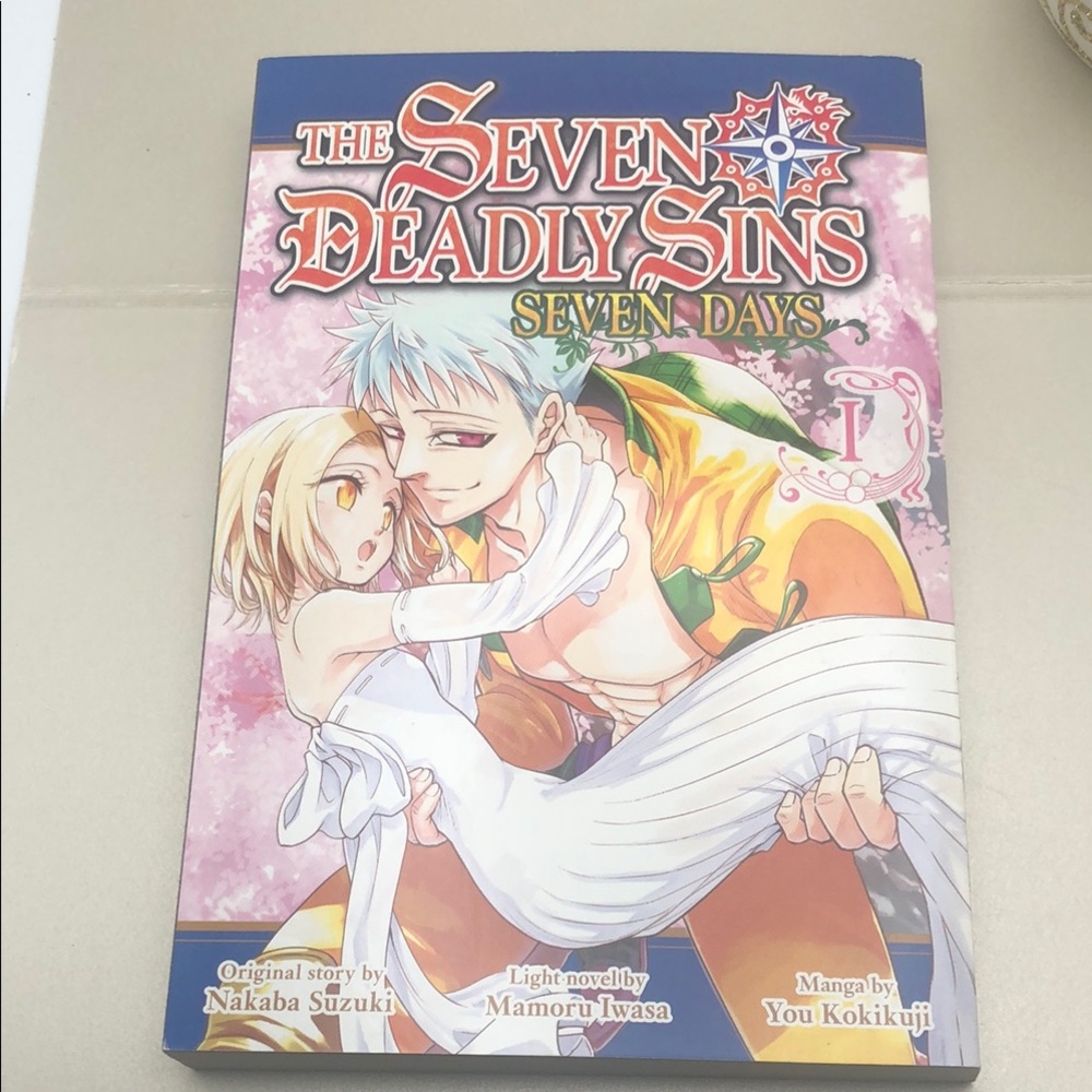 Book- The Seven Deadly Sins: Seven Days Vol. 1 - Pink & White Cover